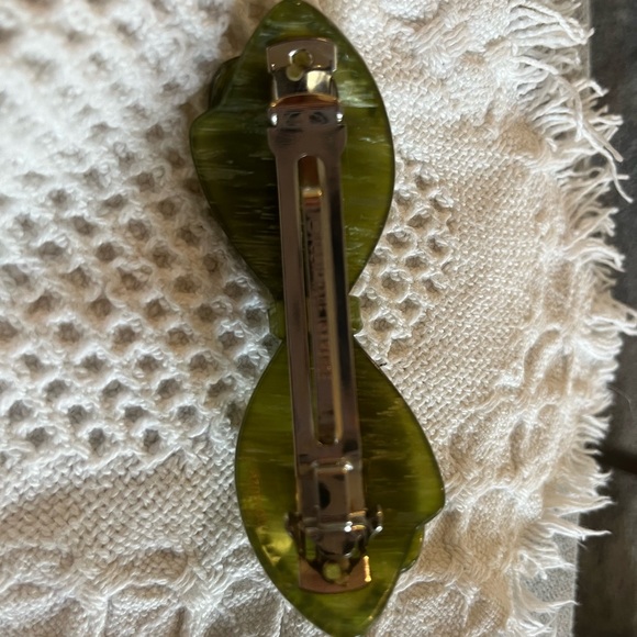 Vintage Aznavour Paris hair clip very high quality hand made lucite - Picture 4 of 7